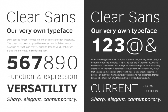 Intel 釋出了 Clear Sans 字型 1.0 版