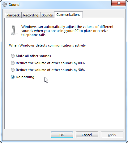 How to Stop Skype from Lowering Volume