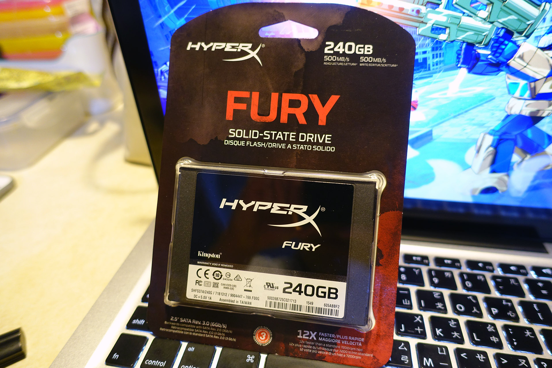 Kingston HyperX FURY SSD 240GB ~ 幫 Mac mini 升級