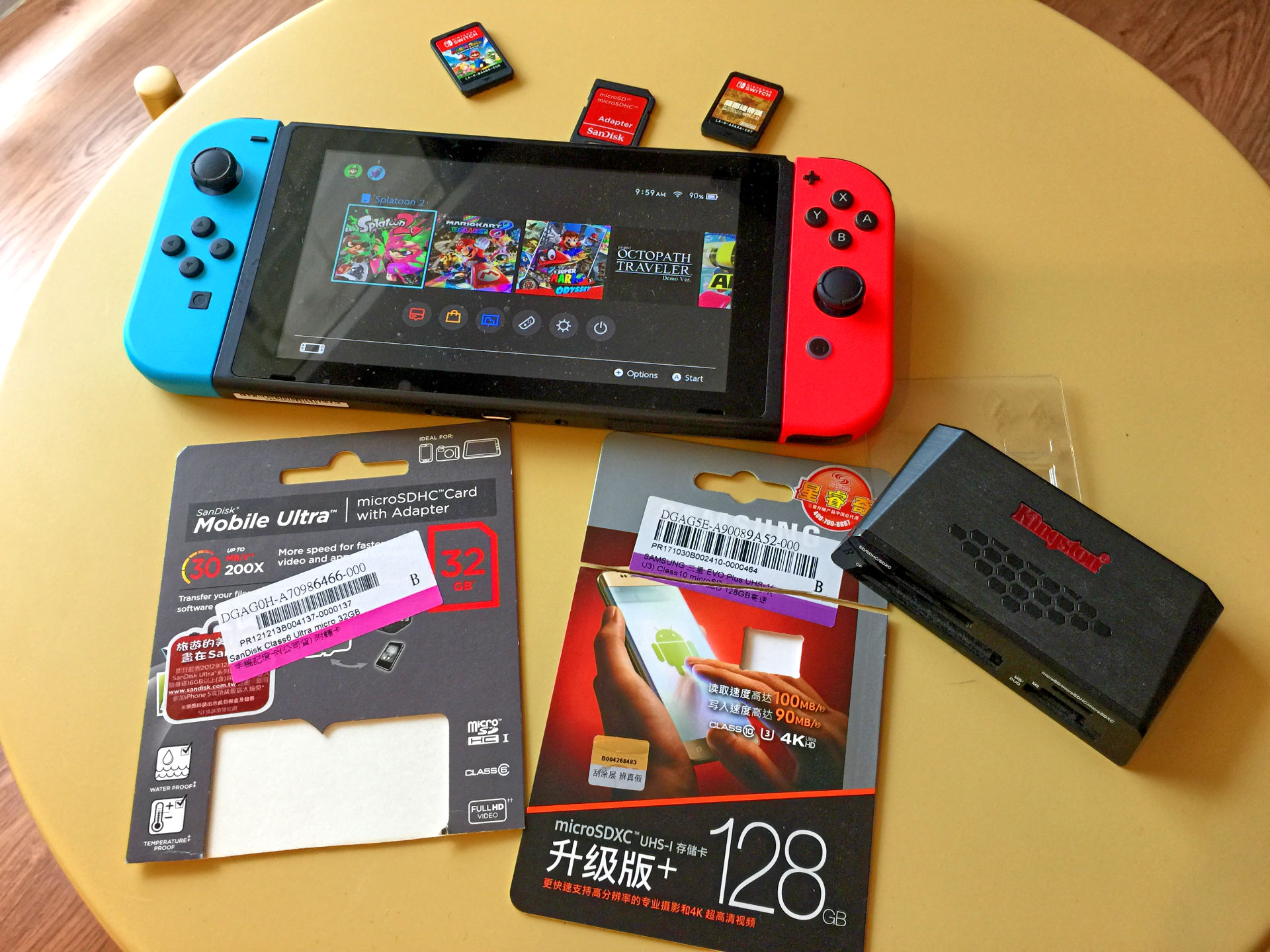 Nintendo Switch 更換 microSD 記憶卡